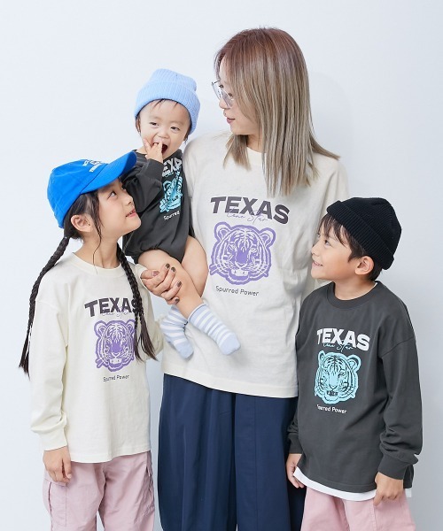 devirock（デビロック）の「綿100％ 大人 デビラボ  プリント 袖リブ 長袖Tシャツ（Tシャツ/カットソー・レディース・ブルー系その他/ピンク系その他/イエロー系その他/ブラック系その他2/グレー系その他/ホワイト系その他2/ブラック系その他/ホワイト系その他/グリーン系その他・M/LL/L）」の19枚目の写真