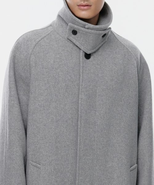 MUSINSA STANDARD（ムシンサスタンダード）の「カシミヤブレンドオーバーサイズバルマカンコート[ヘザーグレー]（チェスターコート・メンズ・その他・MEDIUM/LARGE/X-LARGE/XX-LARGE）」の13枚目の写真