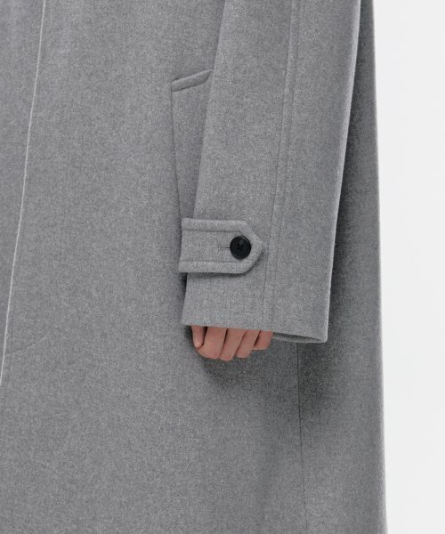 MUSINSA STANDARD（ムシンサスタンダード）の「カシミヤブレンドオーバーサイズバルマカンコート[ヘザーグレー]（チェスターコート・メンズ・その他・MEDIUM/LARGE/X-LARGE/XX-LARGE）」の18枚目の写真