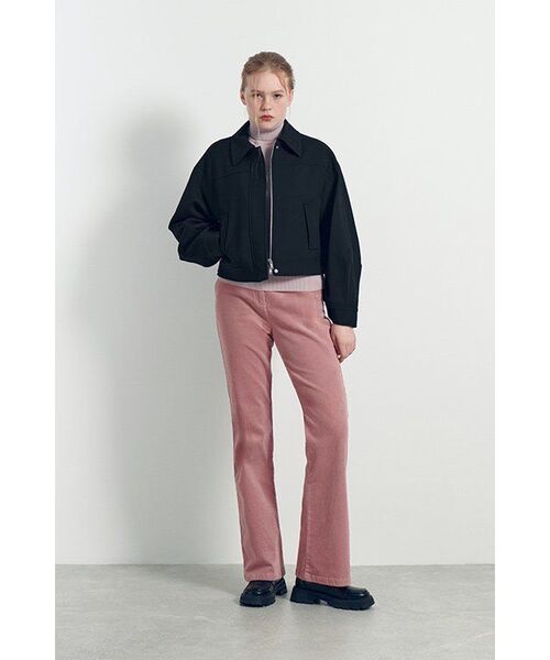MUSINSA STANDARD WOMAN（ムシンサスタンダードウーマン）の「ウィメンズツイルクロップジャケット[ブラック]（その他アウター・レディース・その他・SMALL/MEDIUM/LARGE）」の15枚目の写真