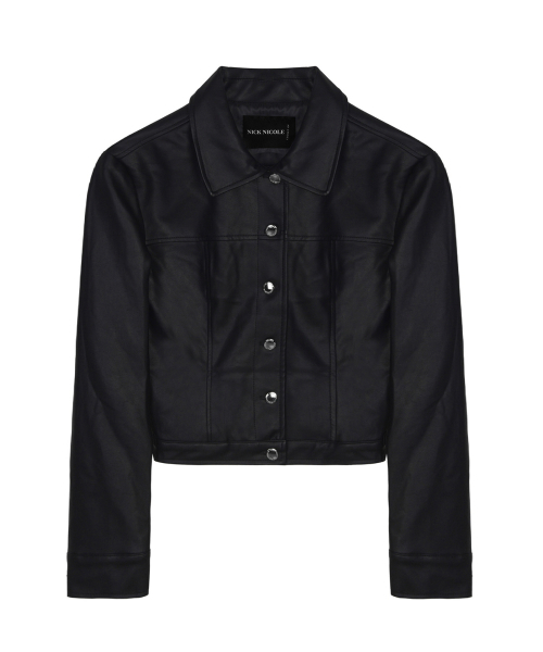 NICK&NICOLE(ニックアンドニコール)の「TRUCKER LINE LEATHER JACKET_BLACK(ライダースジャケット・レディース・その他・FREE)」の4枚目の写真