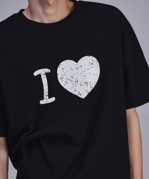 SCALLYWAG（スカリーワグ）の「アイラブクロップTシャツ[ブラック]（Tシャツ/カットソー・レディース・その他・SMALL/MEDIUM）」の2枚目の写真