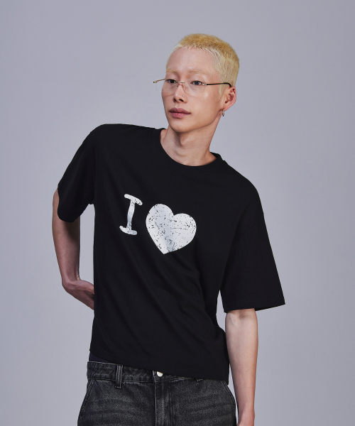 SCALLYWAG（スカリーワグ）の「アイラブクロップTシャツ[ブラック]（Tシャツ/カットソー・レディース・その他・SMALL/MEDIUM）」の3枚目の写真