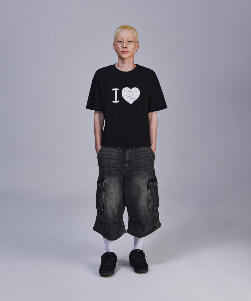 SCALLYWAG（スカリーワグ）の「アイラブクロップTシャツ[ブラック]（Tシャツ/カットソー・レディース・その他・SMALL/MEDIUM）」の6枚目の写真