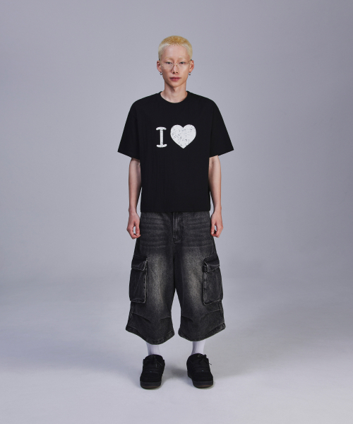SCALLYWAG（スカリーワグ）の「アイラブクロップTシャツ[ブラック]（Tシャツ/カットソー・レディース・その他・SMALL/MEDIUM）」の10枚目の写真