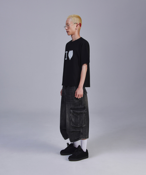 SCALLYWAG（スカリーワグ）の「アイラブクロップTシャツ[ブラック]（Tシャツ/カットソー・レディース・その他・SMALL/MEDIUM）」の12枚目の写真