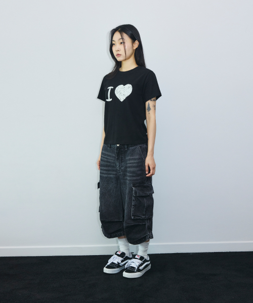 SCALLYWAG（スカリーワグ）の「アイラブクロップTシャツ[ブラック]（Tシャツ/カットソー・レディース・その他・SMALL/MEDIUM）」の13枚目の写真