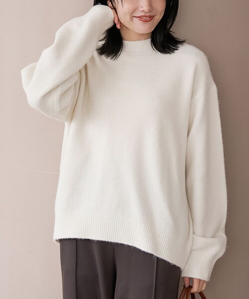 値段交渉あり ASEEDONCLOUD オフホワイト ニットセーター M moment+