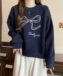 Vipoa（ヴィポア）の「リボンモチーフオーバースウェット（スウェット）」
