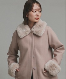 ノーカラーコート（ピンク/桃色系）ファッション通販 - ZOZOTOWN