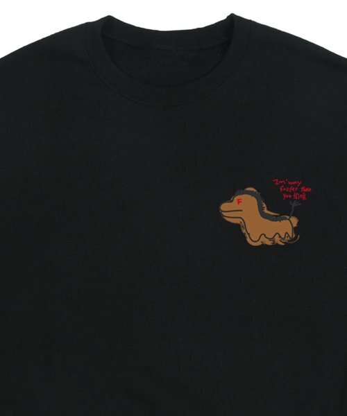 GRAVER（グレーバー）の「[ユニセックス]FAST HORSE スウェット_ブラック（スウェット・レディース・ブラック・SMALL/LARGE/MEDIUM）」の4枚目の写真