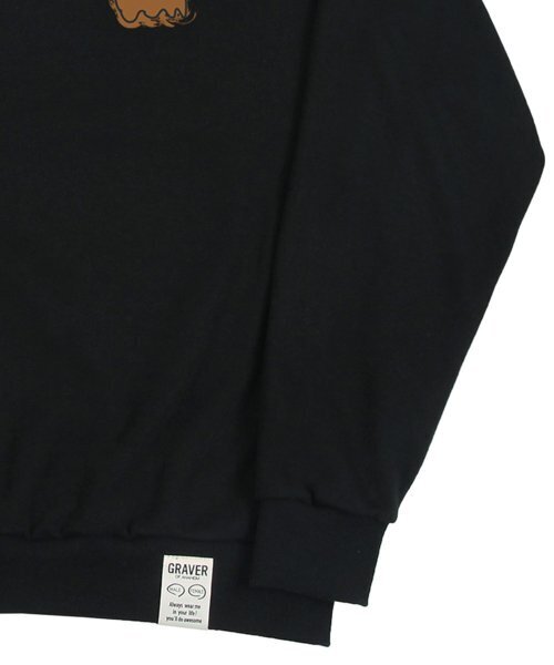 GRAVER（グレーバー）の「[ユニセックス]FAST HORSE スウェット_ブラック（スウェット・レディース・ブラック・SMALL/LARGE/MEDIUM）」の5枚目の写真