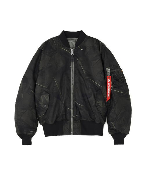 Alpha Industries（アルファインダストリーズ）の「Alpha Industries/アルファ インダストリーズ/MA-1 ZIPPERED PRINT FLIGHT JACKET/エムエーワン ジッパード プリント フライト ジャケット（MA-1・メンズ・その他・XL/L）」の2枚目の写真