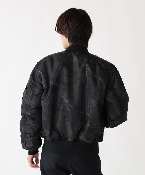 Alpha Industries（アルファインダストリーズ）の「Alpha Industries/アルファ インダストリーズ/MA-1 ZIPPERED PRINT FLIGHT JACKET/エムエーワン ジッパード プリント フライト ジャケット（MA-1・メンズ・その他・XL/L）」の3枚目の写真