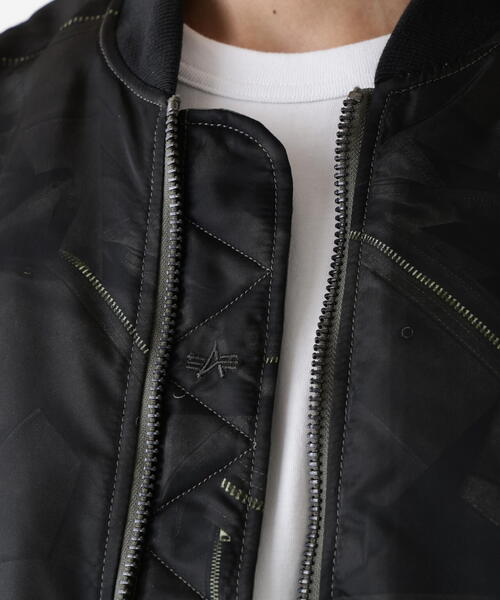 Alpha Industries（アルファインダストリーズ）の「Alpha Industries/アルファ インダストリーズ/MA-1 ZIPPERED PRINT FLIGHT JACKET/エムエーワン ジッパード プリント フライト ジャケット（MA-1・メンズ・その他・XL/L）」の9枚目の写真