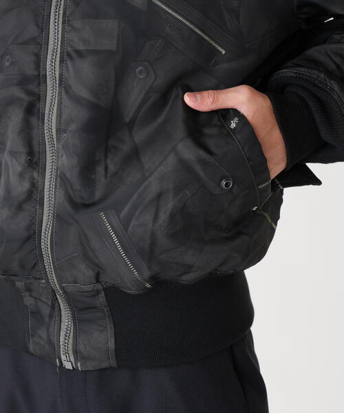 Alpha Industries（アルファインダストリーズ）の「Alpha Industries/アルファ インダストリーズ/MA-1 ZIPPERED PRINT FLIGHT JACKET/エムエーワン ジッパード プリント フライト ジャケット（MA-1・メンズ・その他・XL/L）」の11枚目の写真