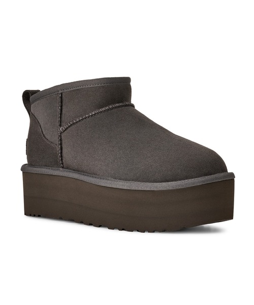 ADAM ET ROPE'（アダムエロペ）の「【UGG(アグ)】W CLASSIC ULTRA MINI PLATFORM（ブーツ・レディース・キャメル/チャコールグレー/ブラック・23/24/25）」の5枚目の写真