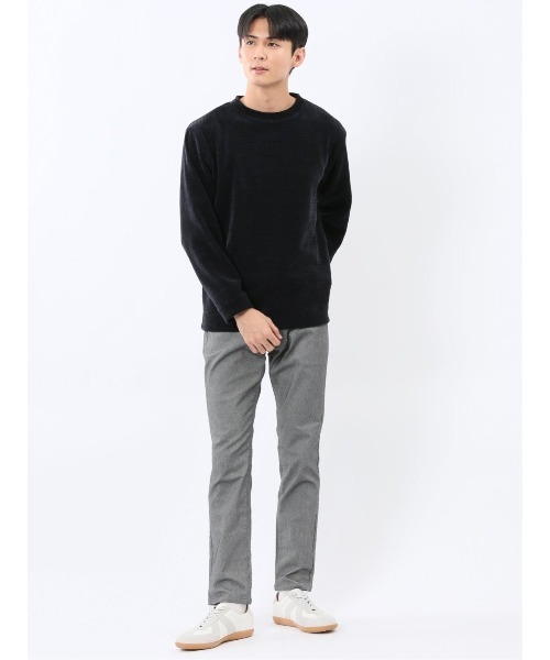 TAKA-Q（タカキュー）の「【ストレッチ モール】タカキュー ジャガード クルーネック 長袖 Tシャツ（Tシャツ/カットソー・メンズ・ボルドー/ネイビー/ホワイト/グレー系その他2・MEDIUM/X-LARGE/LARGE）」の14枚目の写真
