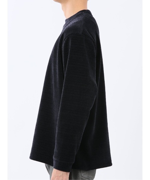 TAKA-Q（タカキュー）の「【ストレッチ モール】タカキュー ジャガード クルーネック 長袖 Tシャツ（Tシャツ/カットソー・メンズ・ボルドー/ネイビー/ホワイト/グレー系その他2・MEDIUM/X-LARGE/LARGE）」の16枚目の写真