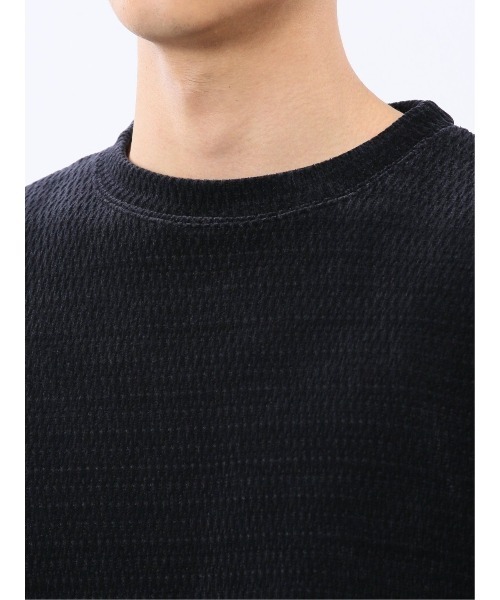 TAKA-Q（タカキュー）の「【ストレッチ モール】タカキュー ジャガード クルーネック 長袖 Tシャツ（Tシャツ/カットソー・メンズ・ボルドー/ネイビー/ホワイト/グレー系その他2・MEDIUM/X-LARGE/LARGE）」の18枚目の写真