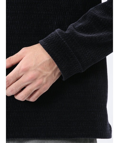 TAKA-Q（タカキュー）の「【ストレッチ モール】タカキュー ジャガード クルーネック 長袖 Tシャツ（Tシャツ/カットソー・メンズ・ボルドー/ネイビー/ホワイト/グレー系その他2・MEDIUM/X-LARGE/LARGE）」の19枚目の写真