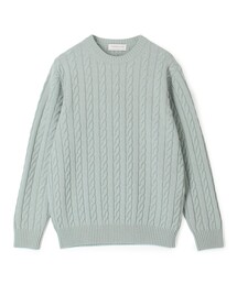 TOMORROWLAND tricot スーパーファインラムウール ケーブルニット