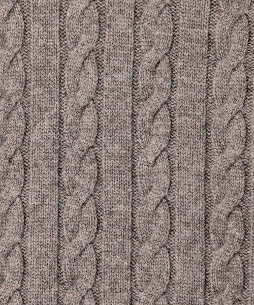 TOMORROWLAND （トゥモローランド）の「TOMORROWLAND tricot スーパーファインラムウール ケーブルニット（ニット/セーター・メンズ・グレー/カーキ/ブラック/ライトグリーン・L/M/S/XL）」の13枚目の写真