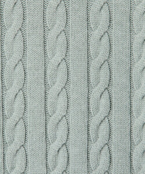 TOMORROWLAND （トゥモローランド）の「TOMORROWLAND tricot スーパーファインラムウール ケーブルニット（ニット/セーター・メンズ・グレー/カーキ/ブラック/ライトグリーン・L/M/S/XL）」の15枚目の写真