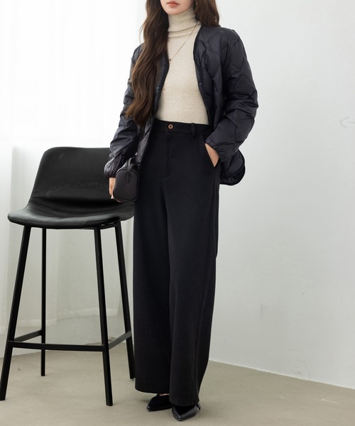 DAY CLOSET（デイ クローゼット）の「【オンオフ問わず着られる汎用性ニット】長袖タートルネックリブニットトップス レディース（ニット/セーター・レディース・ピンク/ベージュ/モカ/アイボリー・FREE）」の19枚目の写真