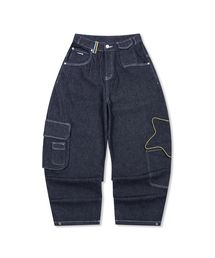 RuNaKi'Hu'（ルナキフ）の「WXP052 アキリホシ カーゴバルーンパンツ (インディゴ)（その他パンツ）」