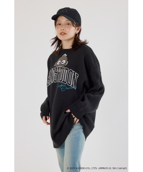 RODEO CROWNS WIDE BOWL(ロデオクラウンズワイドボウル)の「(サンリオキャラクターズ) BLC ニットワンピース(ワンピース・レディース・ブルー系その他/パープル系その他/イエロー系その他/レッド系その他・FREE)」の2枚目の写真