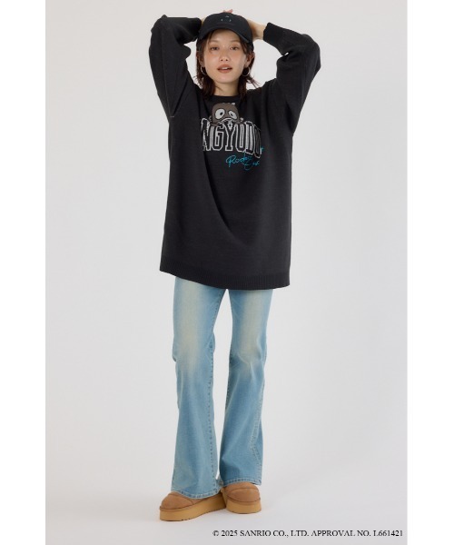 RODEO CROWNS WIDE BOWL(ロデオクラウンズワイドボウル)の「(サンリオキャラクターズ) BLC ニットワンピース(ワンピース・レディース・ブルー系その他/パープル系その他/イエロー系その他/レッド系その他・FREE)」の19枚目の写真