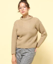 FREE'S MART | リブ×ケーブルボトルネックニット(ニット/セーター)