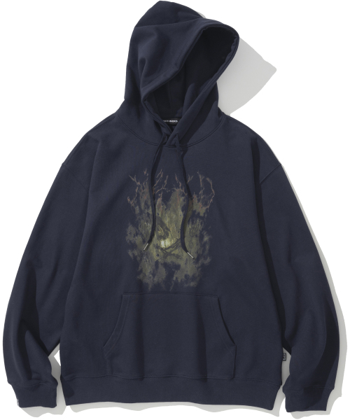 Forbidden Embers Pullover Hood — Navy