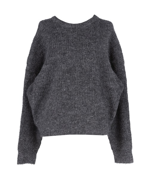 coca(coca)(コカ)の「オーバーサイズニットトップス(ニット/セーター・レディース・ライトグレー/チャコール・S/L/M)」の20枚目の写真