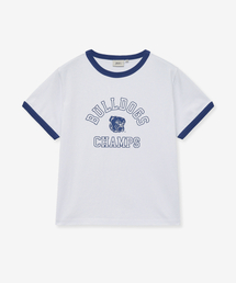 ヴィンテージブルドッグスリングTシャツ_ホワイト