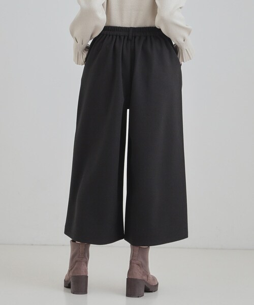 DRESKIP（ドレスキップ）の「【あったか/S-LL】裏起毛ガウチョパンツ（その他パンツ・レディース・アイボリー/ダークブラウン系1/ブラック系1/ブラック・01/04/03/02）」の22枚目の写真