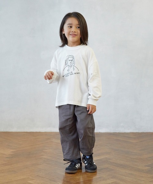 FOV（フォブ）の「FOV/フォブ MY CLASS L/S Tシャツ（Tシャツ/カットソー・キッズ・ホワイト/ベージュ系その他/ブラック・S/M/L/XL）」の4枚目の写真