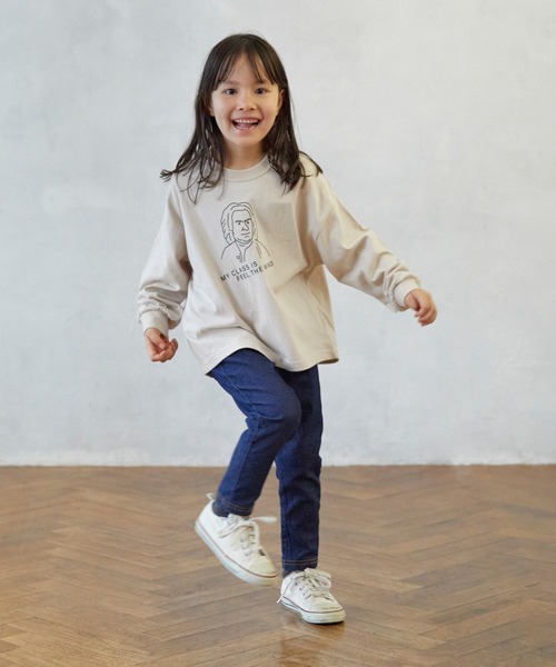 FOV（フォブ）の「FOV/フォブ MY CLASS L/S Tシャツ（Tシャツ/カットソー・キッズ・ホワイト/ベージュ系その他/ブラック・S/M/L/XL）」の6枚目の写真