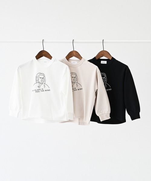 FOV（フォブ）の「FOV/フォブ MY CLASS L/S Tシャツ（Tシャツ/カットソー・キッズ・ホワイト/ベージュ系その他/ブラック・S/M/L/XL）」の15枚目の写真