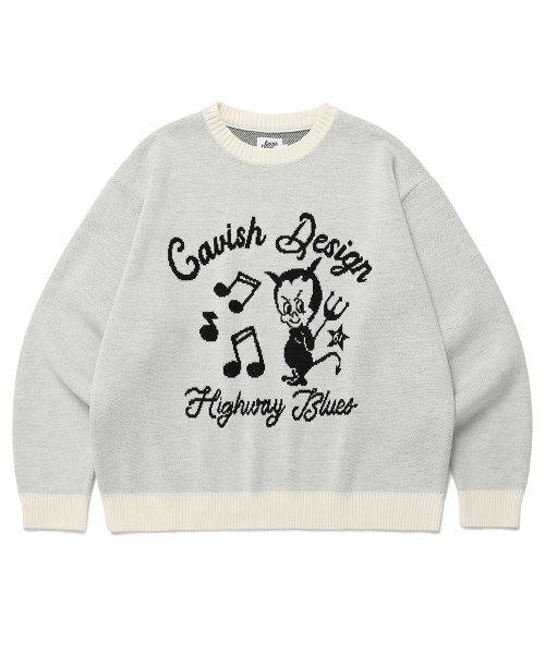 Cavish(カビシ)の「61ROAD KNIT SWEATER IVORY(CV2ESUK600A)(ニット/セーター・レディース・アイボリー・SMALL/MEDIUM/LARGE)」の1枚目の写真