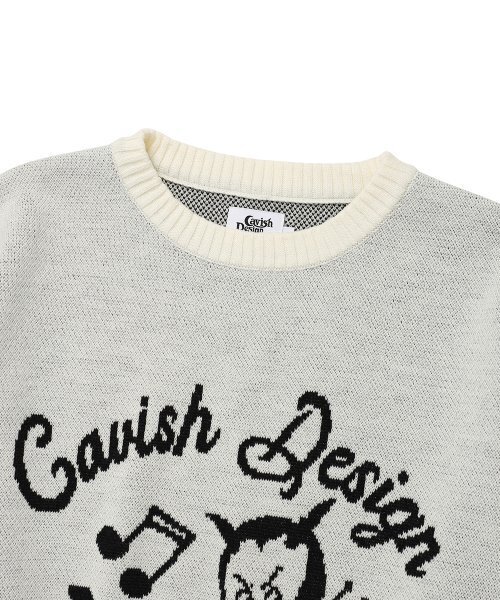 Cavish(カビシ)の「61ROAD KNIT SWEATER IVORY(CV2ESUK600A)(ニット/セーター・レディース・アイボリー・SMALL/MEDIUM/LARGE)」の3枚目の写真