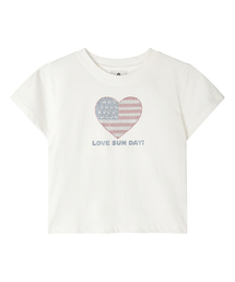 W) LOVE SUN TEE IVORY