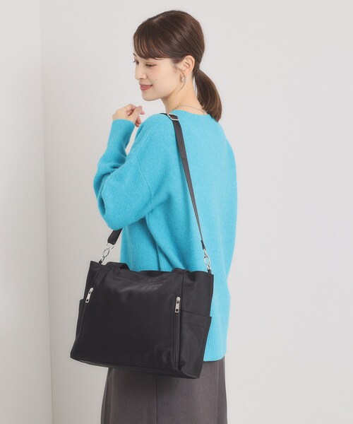 ITS'DEMO(イッツデモ)の「<人間工学>撥水A4トート(トートバッグ・レディース・ナチュラル/ブラック/ピンク系・00)」の10枚目の写真