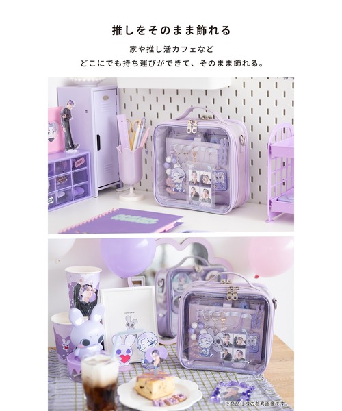 Hamee(ハミィ)の「Mineed by Osel 合皮ストレージ 2WAY ショルダーバッグ(ショルダーバッグ・レディース・ホワイト/ピンク/パープル/ブラック・FREE)」の15枚目の写真
