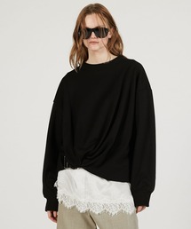 PRANK PROJECT | ツイストベルテッドスウェット / Twisted Belted Sweatshirt(スウェット)