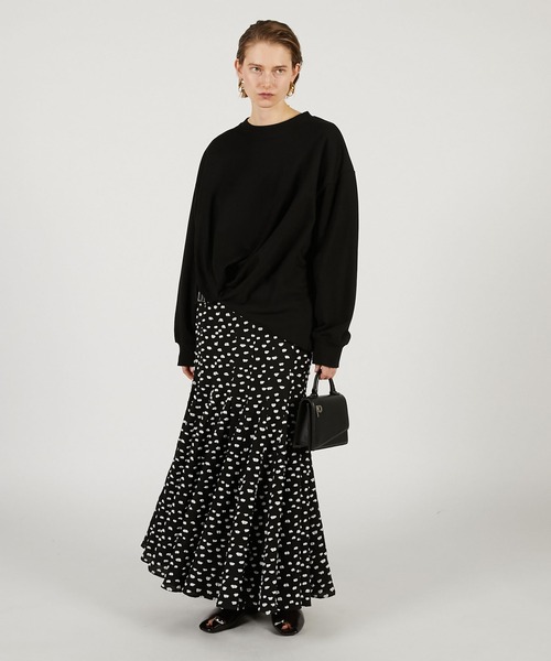 PRANK PROJECT（プランクプロジェクト）の「【2026Spring Pre-Order】ツイストベルテッドスウェット / Twisted Belted Sweatshirt（スウェット・レディース・ブラック/アイボリー/レッド・FREE）」の6枚目の写真