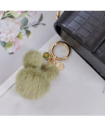 MAIA（マイア）の「Fur Keyring (with flower pouch)（キーケース/キーアクセサリー）」