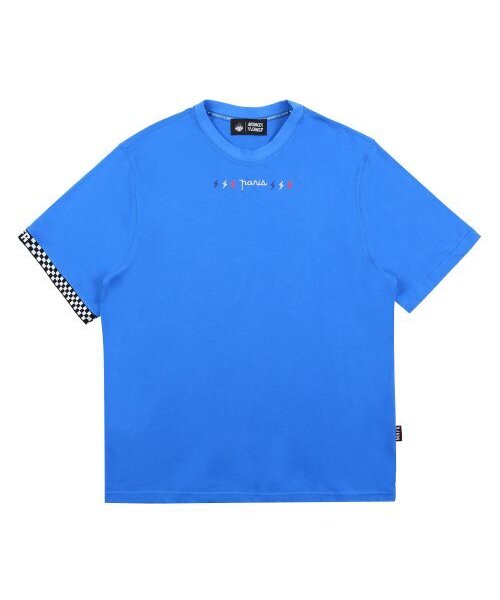 Monkey Flower(モンキーフラワー)の「共用 トロピカルグラフィック レギュラーフィット ベーシック半袖Tシャツ/MM1WTS04U BLUE(Tシャツ/カットソー・メンズ・その他・FREE)」の1枚目の写真