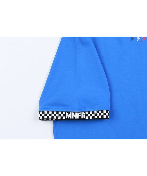 Monkey Flower(モンキーフラワー)の「共用 トロピカルグラフィック レギュラーフィット ベーシック半袖Tシャツ/MM1WTS04U BLUE(Tシャツ/カットソー・メンズ・その他・FREE)」の4枚目の写真